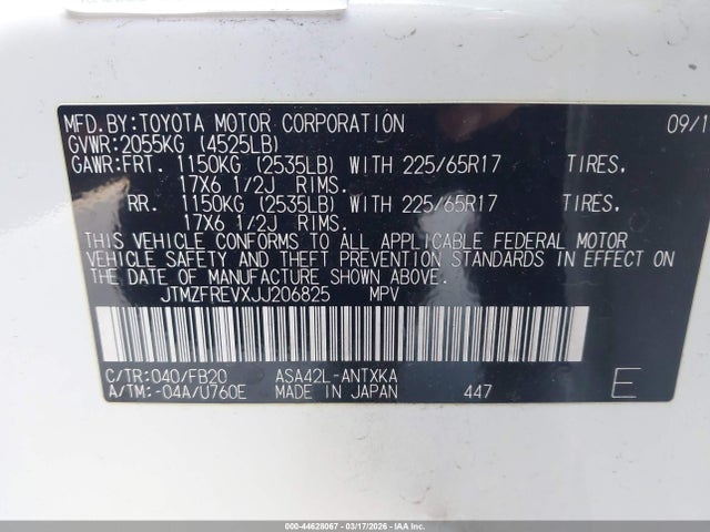 Toyota RAV4 Le