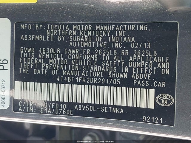 Toyota Camry Le