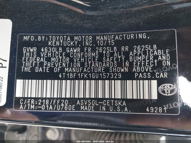 Toyota Camry Se