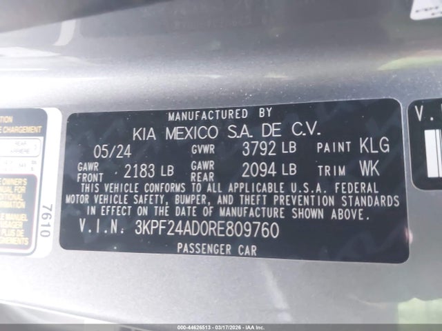 Kia Forte Lxs