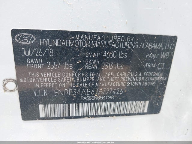 Hyundai SONATA Limited 2.0t+
