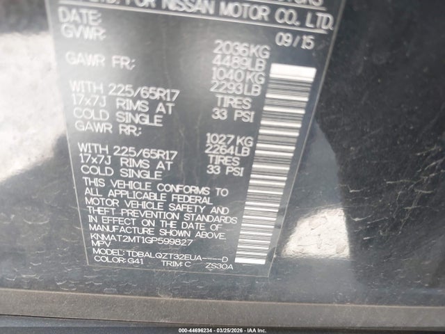 Nissan Rogue Sv