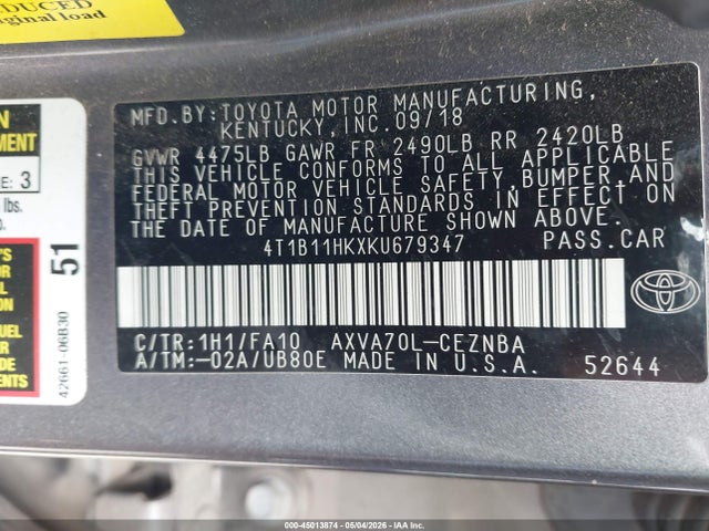 Toyota Camry Le