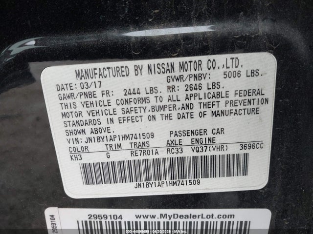 INFINITI Q70 3.7