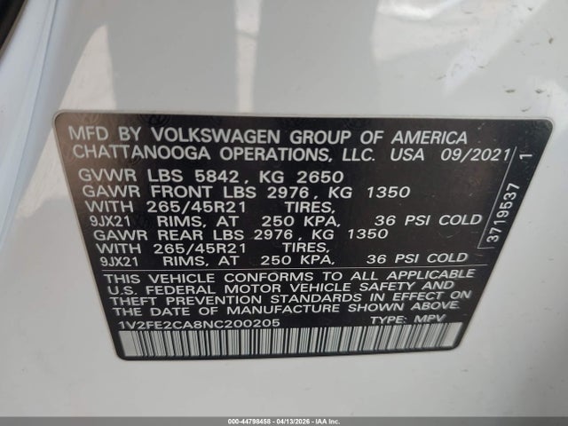 Volkswagen Atlas 3.6l V6 Sel Premium R-line