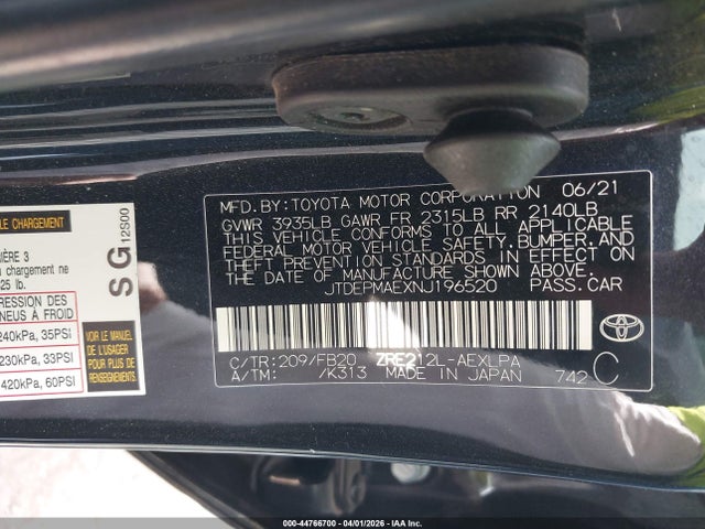 Toyota Corolla Le