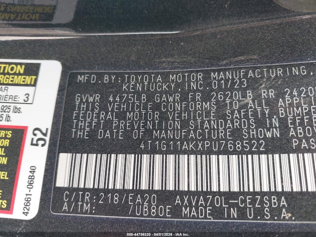 Toyota Camry Se