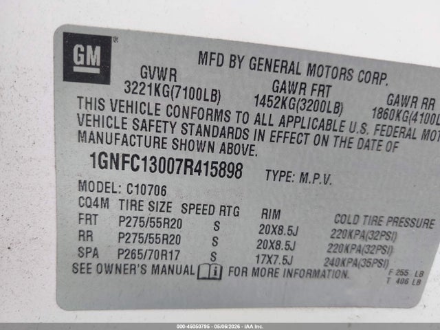 Chevrolet Tahoe Ltz