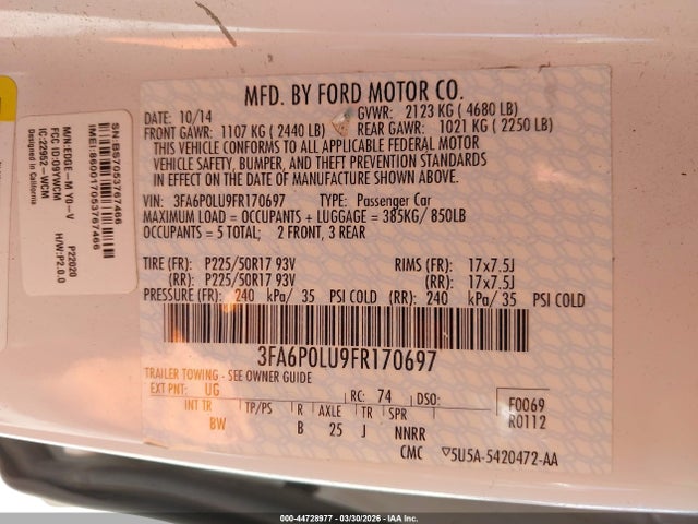 Ford Fusion Se
