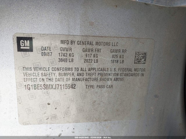 Chevrolet Cruze Lt Auto