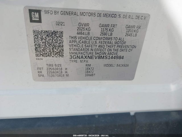 Chevrolet Equinox Fwd Premier