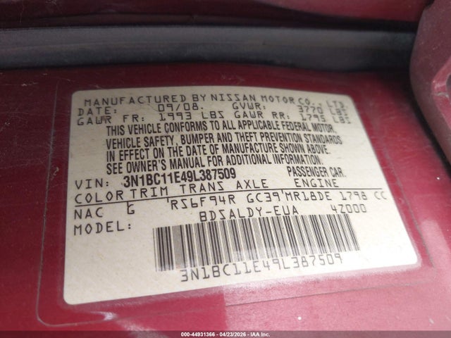 Nissan Versa 1.8s