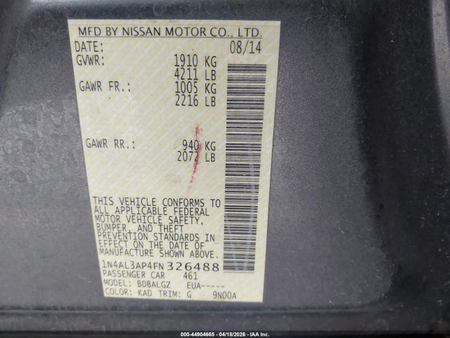 Nissan Altima 2.5 S