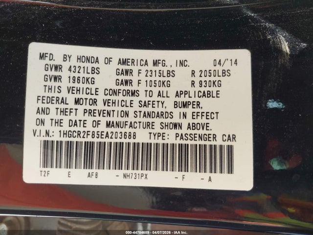Honda Accord Ex-l