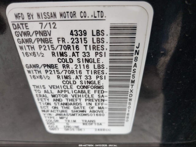 Nissan Rogue S