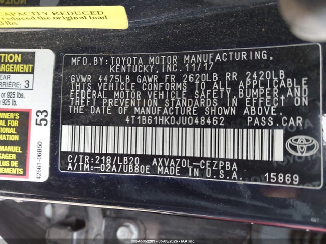 Toyota Camry Xse