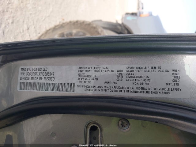 Ram 2500 Laramie  4x4 6'4 Box