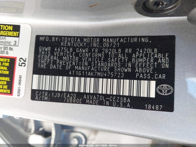 Toyota Camry Se