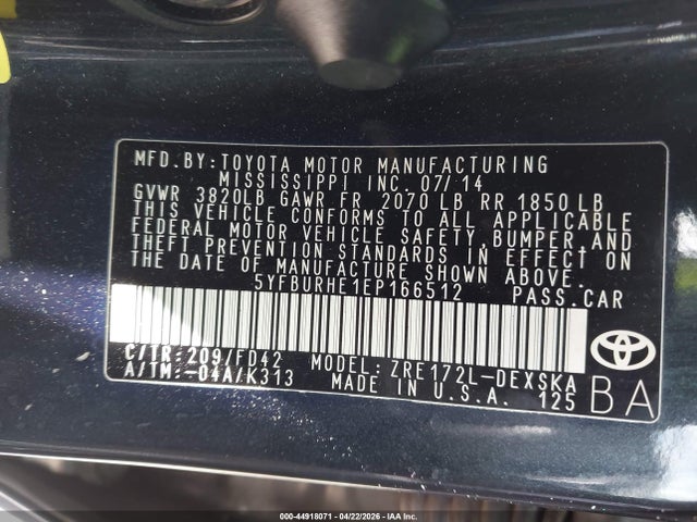 Toyota Corolla S Plus