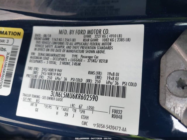 Lincoln MKZ Hybrid Reserve Ii