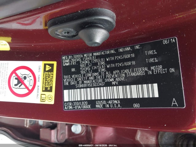 Toyota Highlander Xle V6