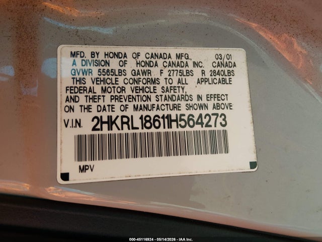 Honda Odyssey Ex