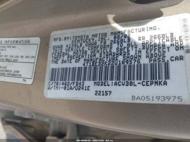 Toyota Camry Le