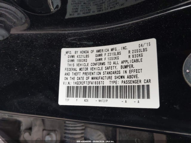 Honda Accord Ex