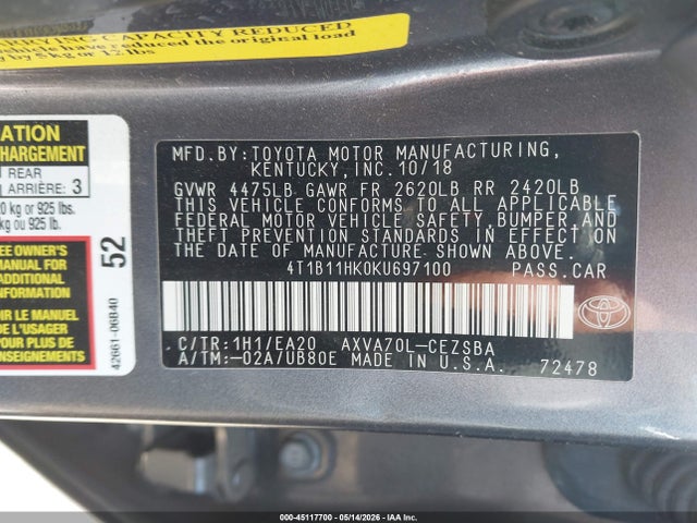 Toyota Camry Se
