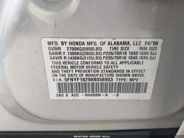 Honda Pilot Vp