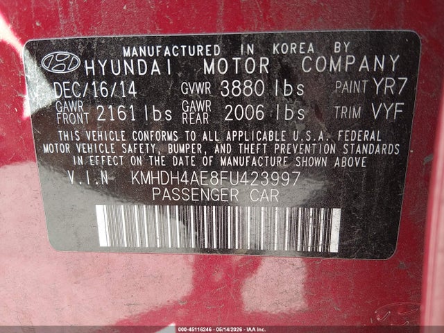 Hyundai ELANTRA Se