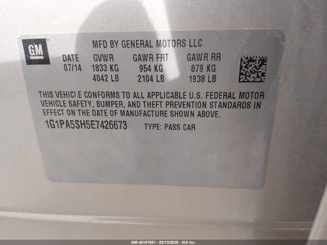 Chevrolet Cruze Ls Auto