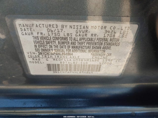 Nissan Versa 1.6 Sv