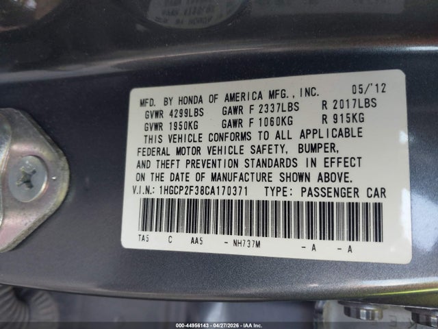 Honda Accord 2.4 Lx