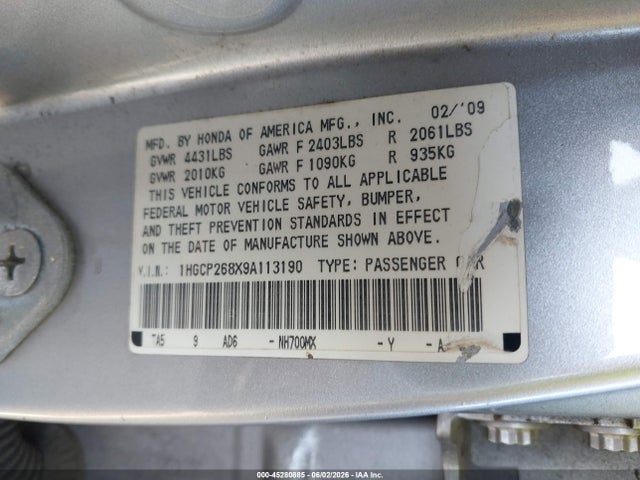 Honda Accord 2.4 Ex-l