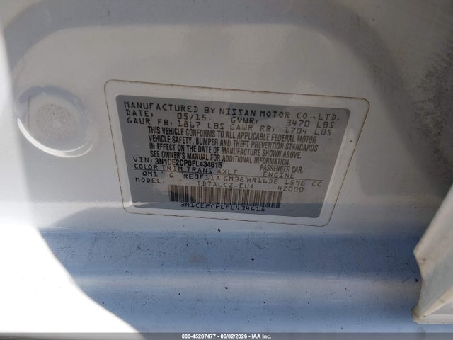Nissan Versa S Plus