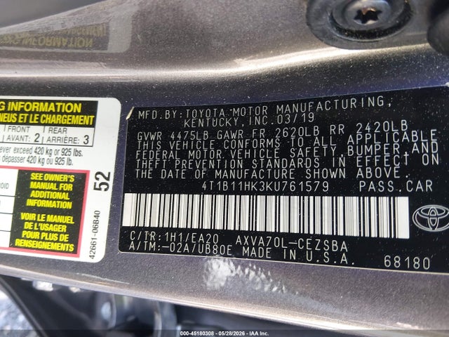 Toyota Camry Se
