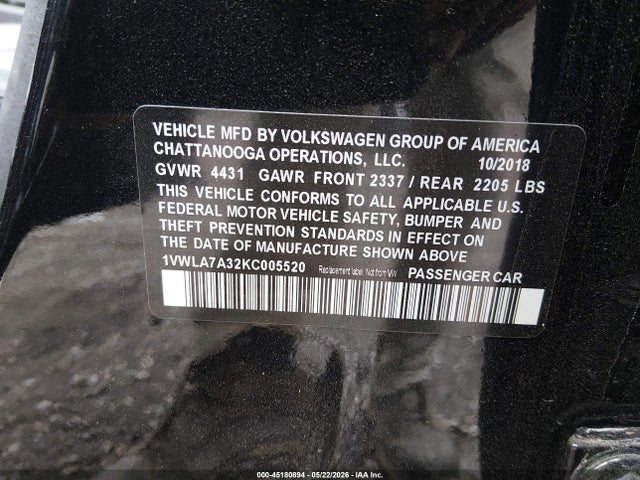 Volkswagen Passat 2.0t Wolfsburg Edition