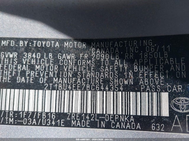 Toyota Corolla Le