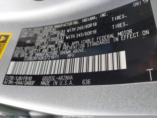 Toyota Highlander Le