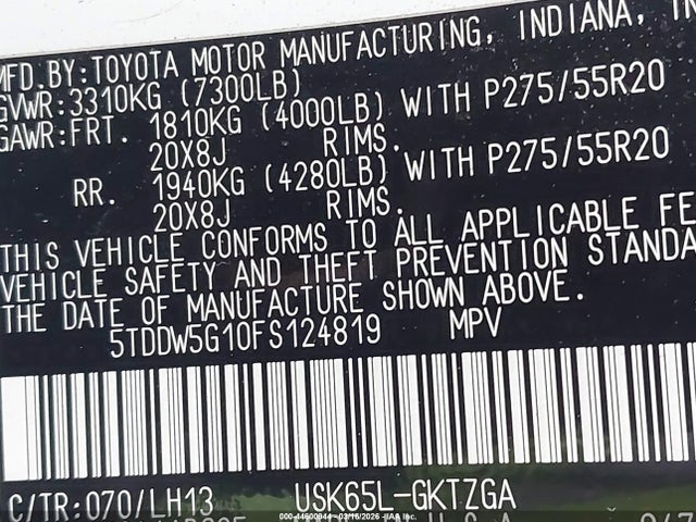 Toyota Sequoia Platinum 5.7l V8