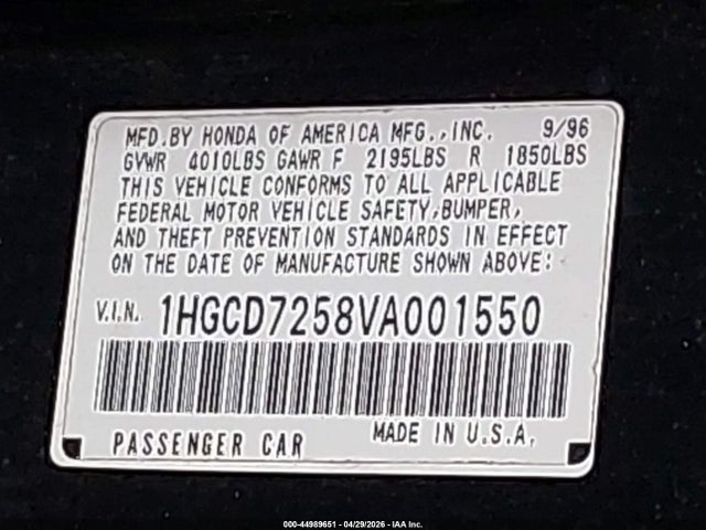 Honda Accord Ex