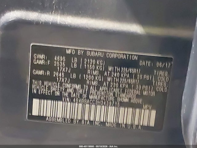 Subaru Outback 2.5i Premium