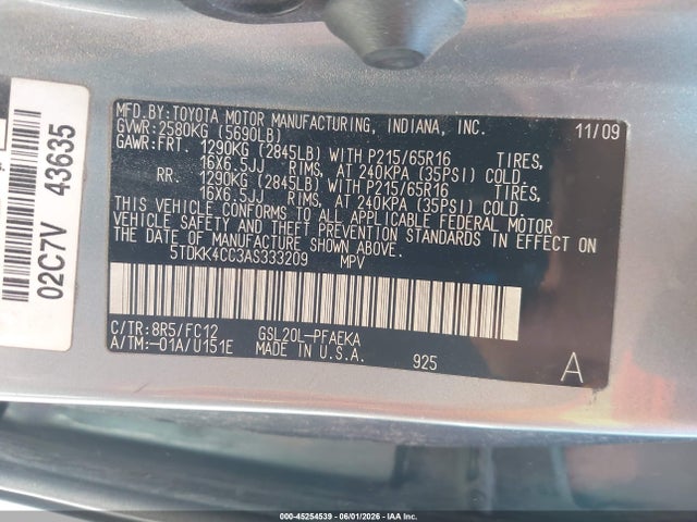 Toyota Sienna Le