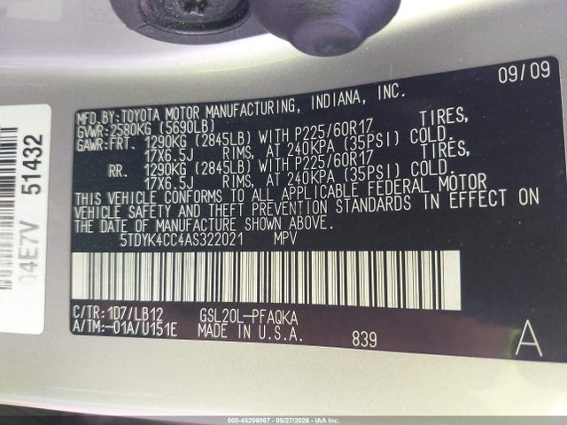 Toyota Sienna Limited