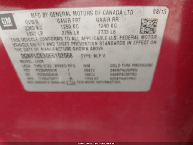 Chevrolet Equinox 2lt