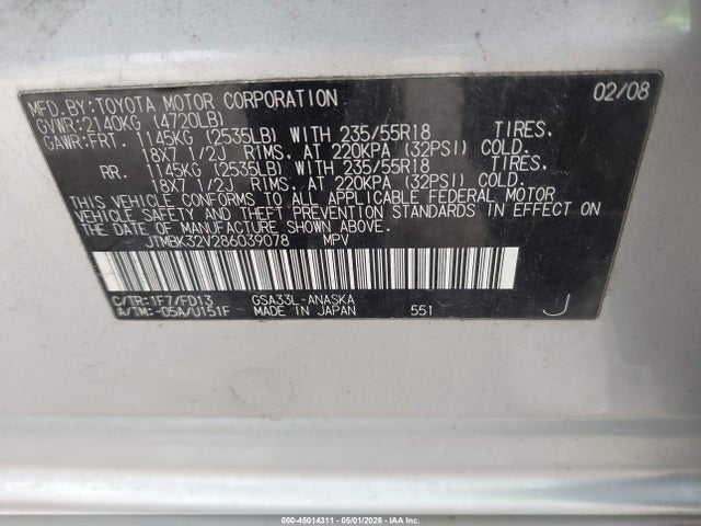 Toyota RAV4 Sport V6