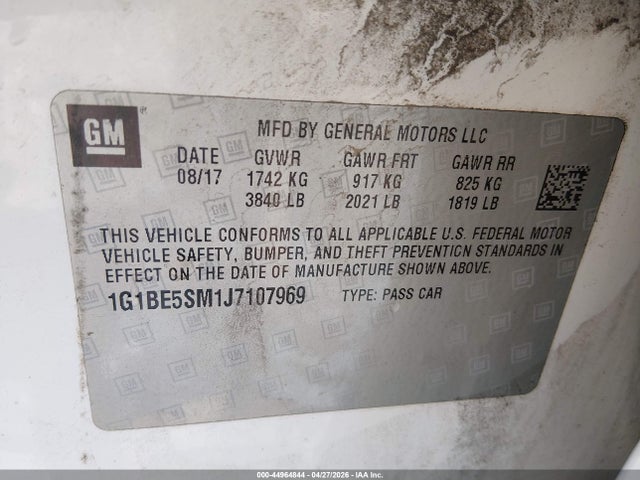 Chevrolet Cruze Lt Auto