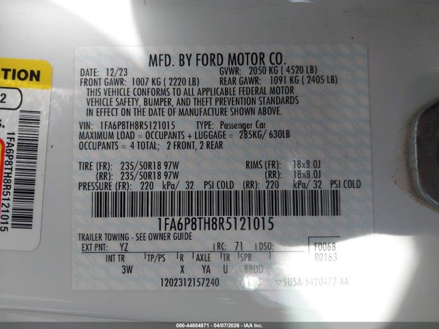 Ford Mustang Ecoboost Premium Fastback
