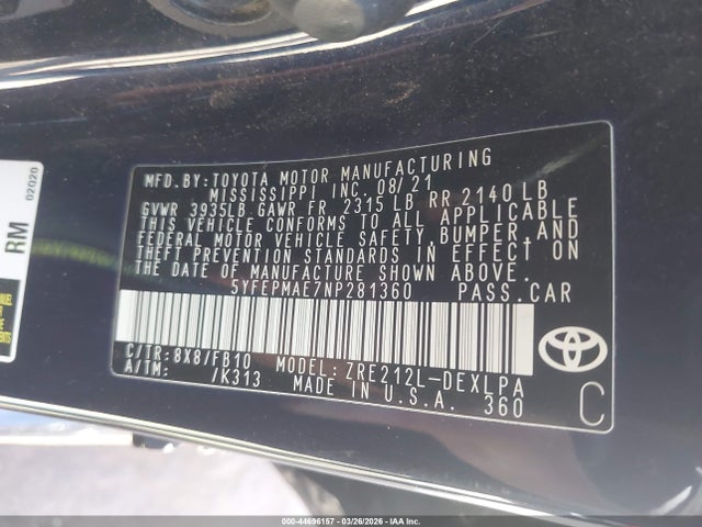 Toyota Corolla Le